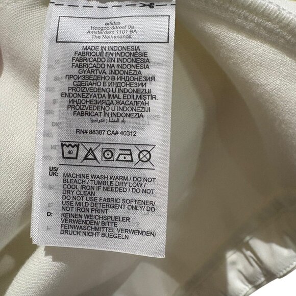 ADIDAS Men's Button Up Coach Jacket Off-White Size Smal1 - Picture 6 of 13